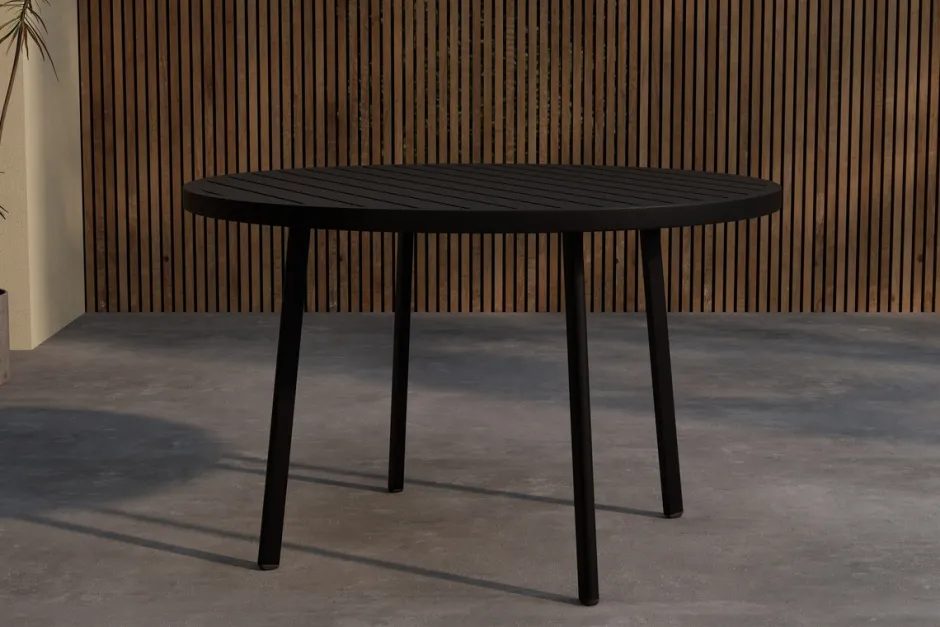 Trädgårdsbord|Uteplats|Garden Prestige Matbord 'Giardini' runt 120cm - Svart