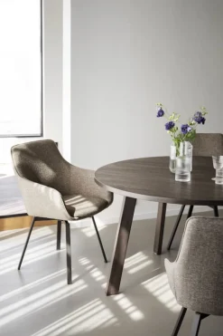 Matbord|Kök|Rowico Home Matbord 'Glenside' Runt 130cm - Brun
