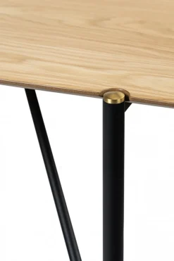 Bord|Matbord|Reforma Matbord 'Hornstull' 160x90cm - Ek/Svart