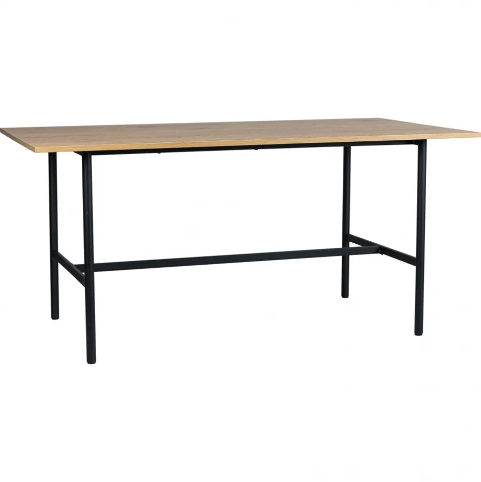 Bord|Matbord|Reforma Matbord 'Line' - Ek/Svart 160x90cm
