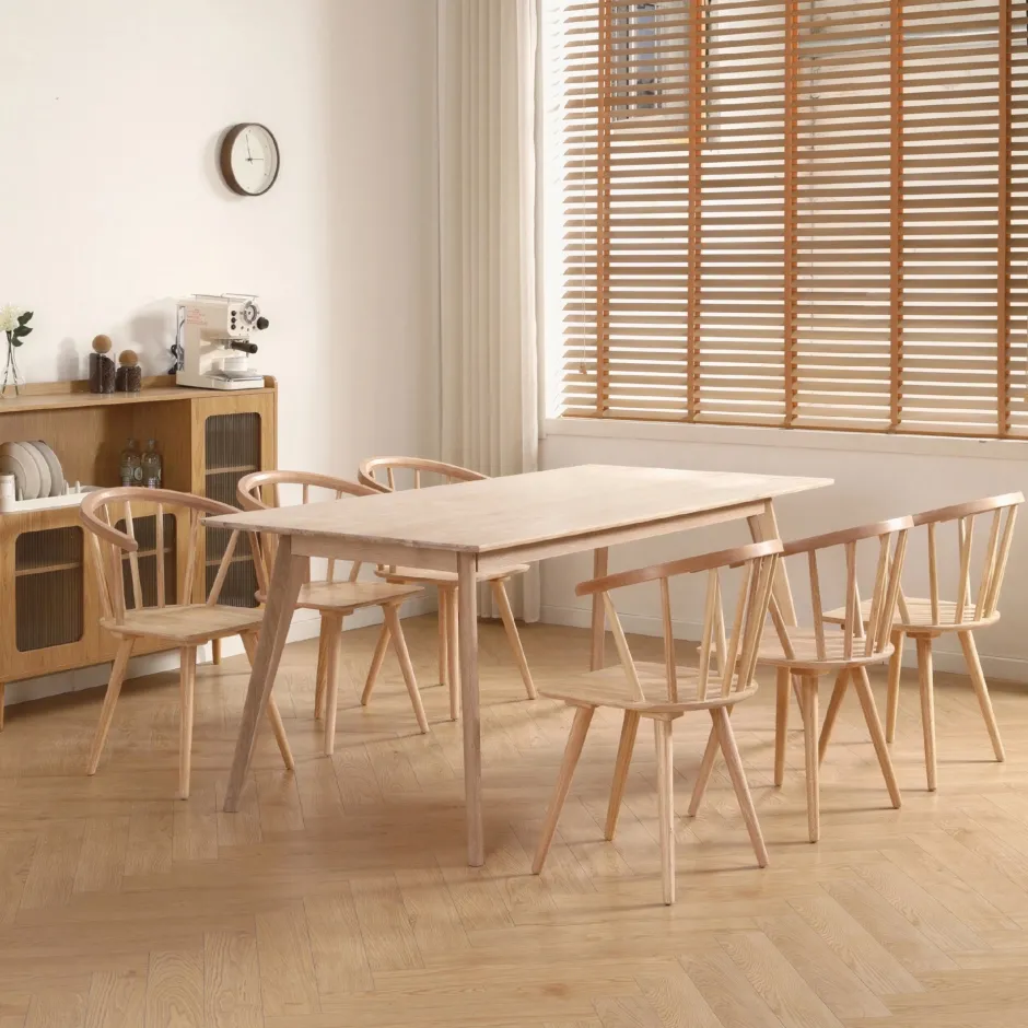 Matbord|Kök|Reforma Matbord 'Line' 180x90 cm - Vitpigmenterad