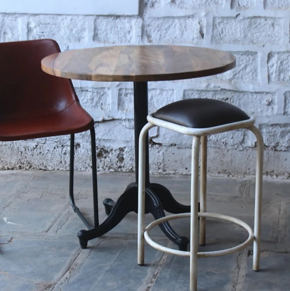Bord|Matbord|Vintage Matbord 'Långholmen' Runt 80cm -