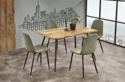 Bord|Matbord|Reforma Matbord 'Norudden' 120x80cm - Svart/Natur