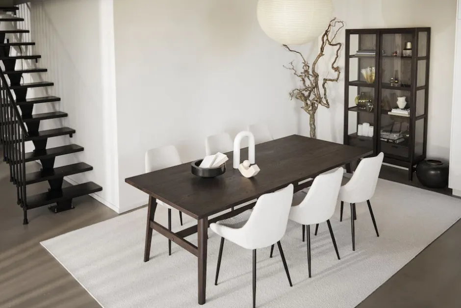 Matbord|Kök|Rowico Home Matbord 'Plainfield' 220x100cm - Mörk ek