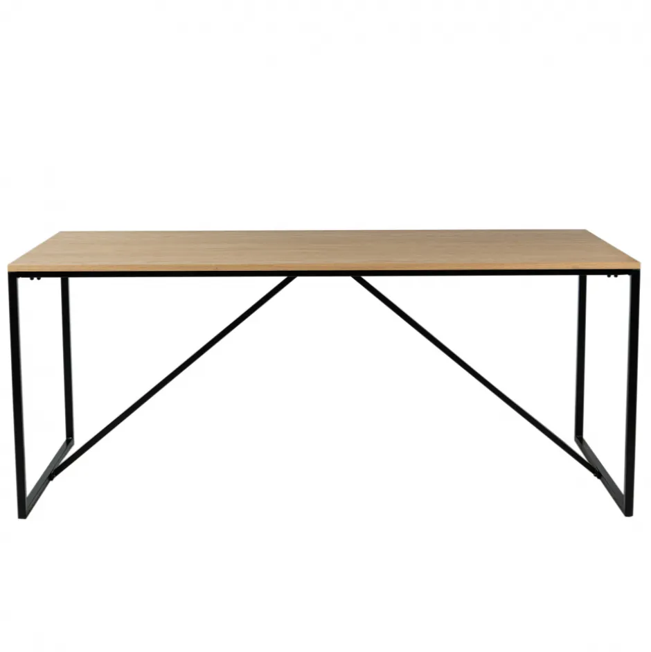 Bord|Matbord|Reforma Matbord 'Vega' 180x90cm - Natur/Svart