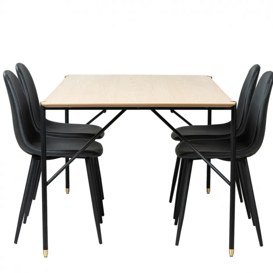 Bord|Sittmöbler|Reforma Matgrupp 'Hornstull Forma' 1 Bord & 4 Stolar