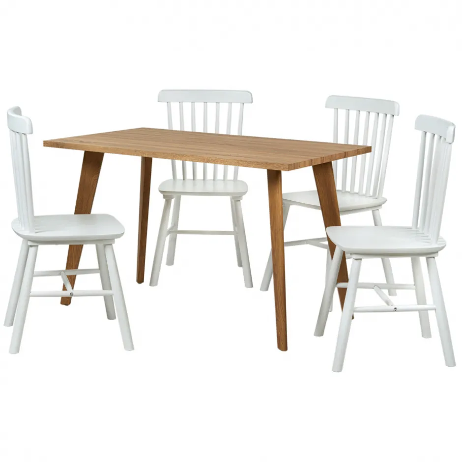 Bord|Matbord|Reforma Matgrupp 'Nordisk Elsa' - 1 Bord & 4 Stolar