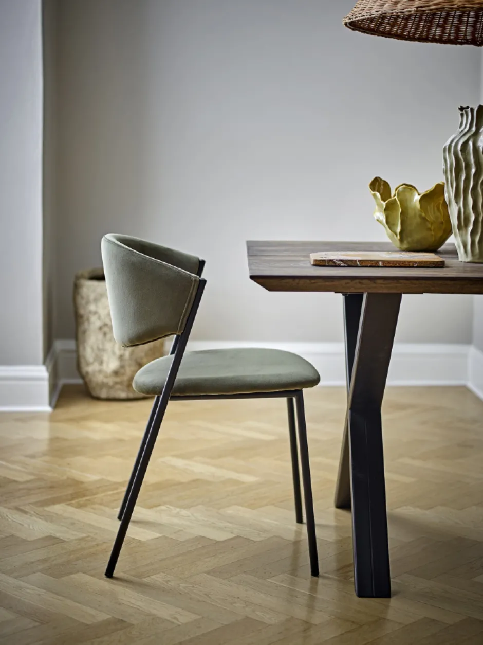Sittmöbler|Stolar|Bloomingville Matstol 'Marlo' Återvunnet material - Grön