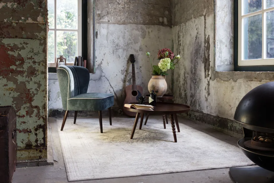 Vardagsrum|Dutchbone Matta 'Rugged' 170X240 - Beige