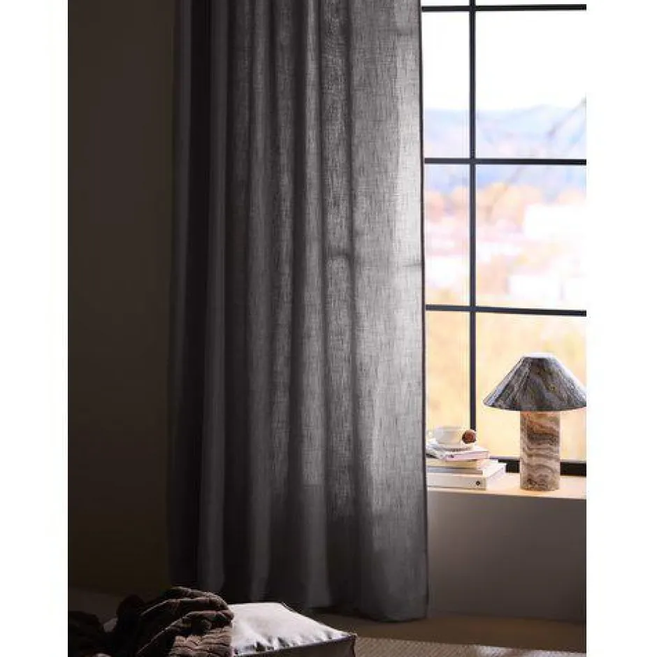 Gardiner|Sovrum|Svanefors 2-pack Gardin 'Cecil' 145x260 - Nougat
