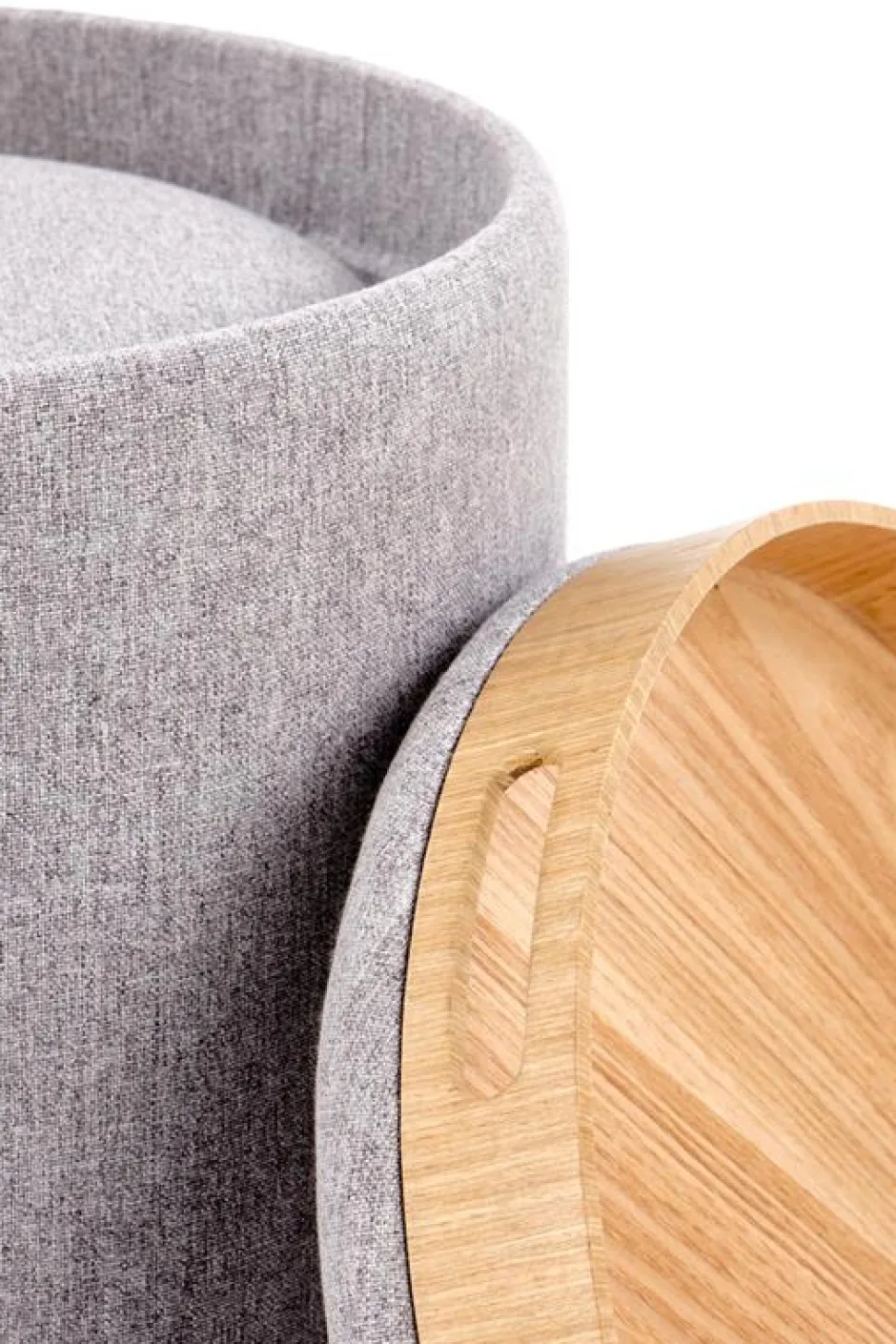 Sovrum|Sidobord|Reforma 2-pack Sittpuff/Sidobord 'Aviko' - Grå