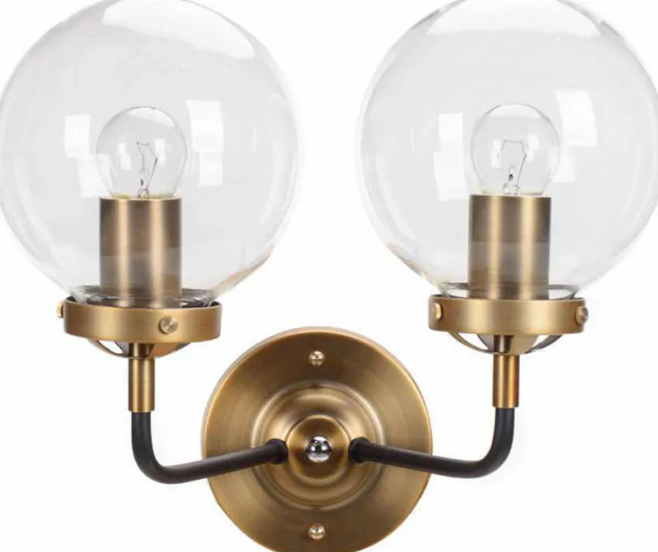 Vardagsrum|Sovrum|Fair Glare 2-pack Vägglampa 'Bright' - Mässing