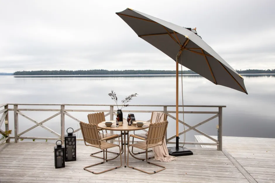 Parasoll|Uteplats|Garden Prestige Parasoll 'Dubrovnik' - Grå