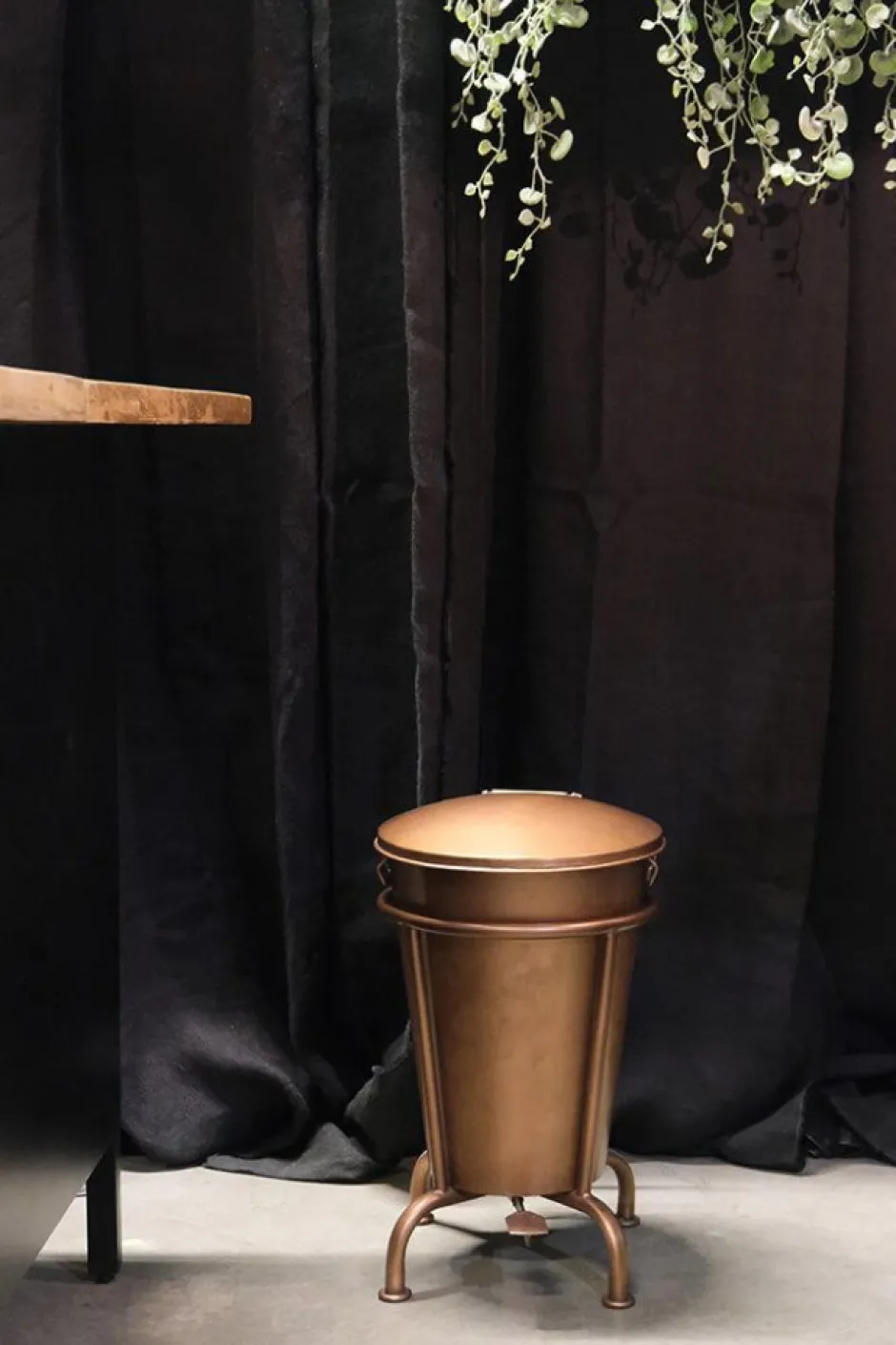 Lådor Vintage|Småförvaring|Trademark Living Pedalhink 'Klapp' - Koppar