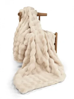 Plädar & Filtar|Vardagsrum|Reforma x Trendcarpet Pläd 'Aranga Bubble Throw' 130x170cm - Beige