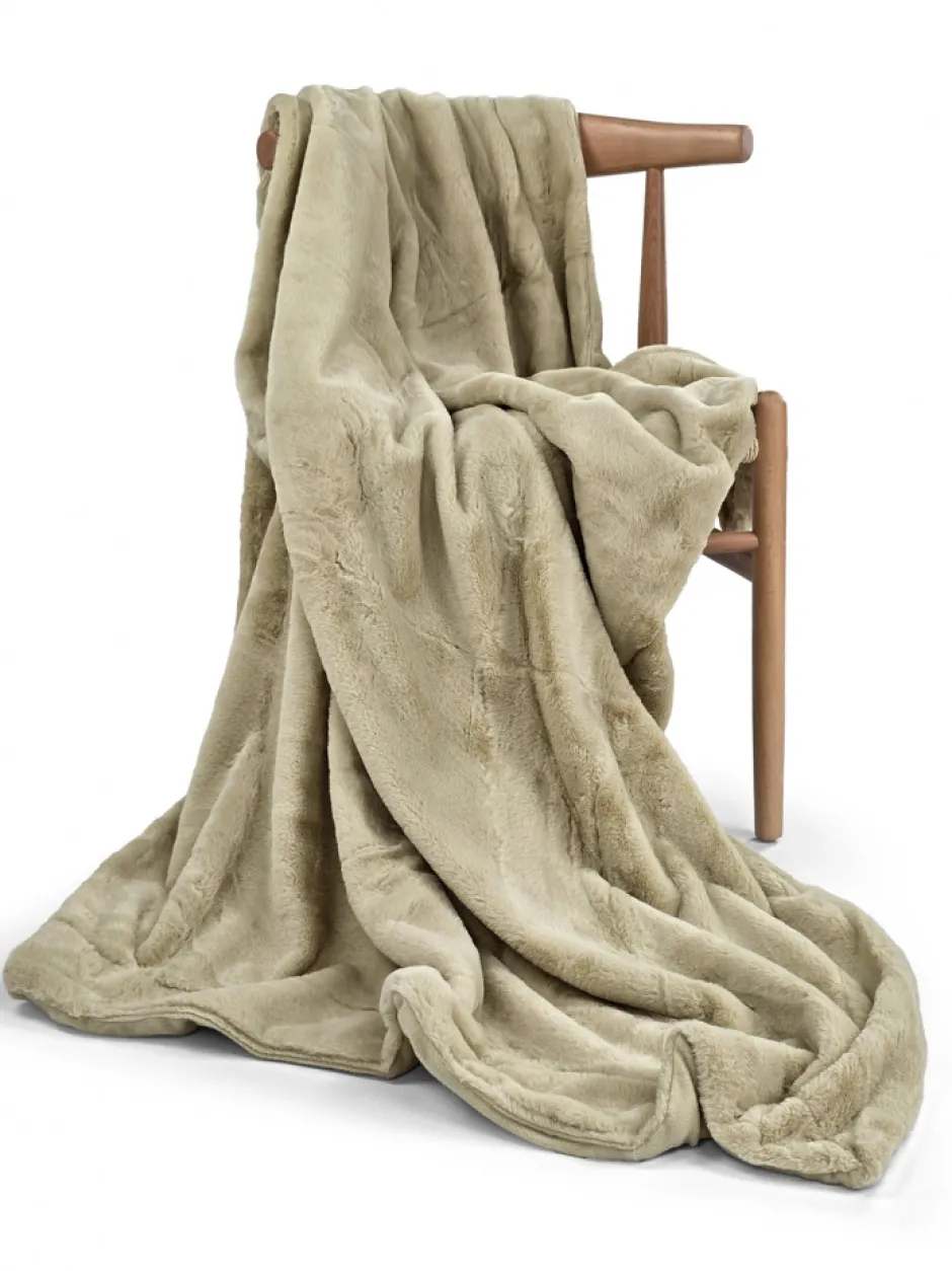 Plädar & Filtar|Vardagsrum|Reforma x Trendcarpet Pläd 'Aranga Super Soft Throw' 130x170cm - Ljusgrön