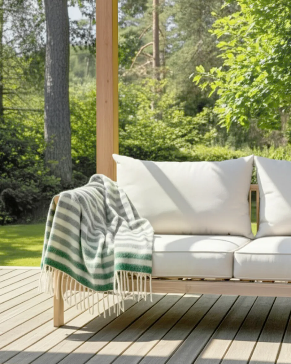 Plädar & Filtar|Vardagsrum|Reforma x Trendcarpet Pläd 'Monica' 130x170cm - Grön