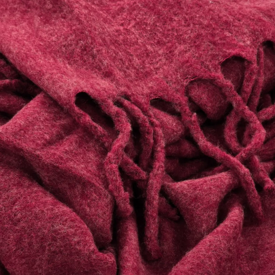 Plädar & Filtar|Vardagsrum|Reforma x Trendcarpet Pläd 'Samantha' 130x170cm - Mörkröd