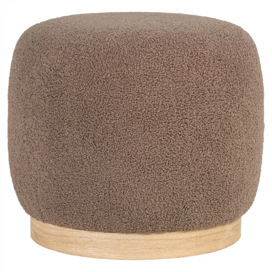 Sittpuffar & Fotpallar|Vardagsrum|Reforma Puff 'Belfort' - Brun