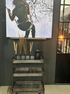 Serveringsvagnar & Rullbord|Kök|Trademark Living Rullbord 'Vega' - Järn/Klarlack