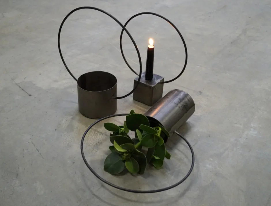 Ljusstakar & Ljuslyktor|Kök|Trademark Living Rund Ljusstake 'Darren' - Vintage