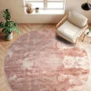 Mattor|Ryamattor|Reforma x Trendcarpet Rund matta 'Aranga Super Soft Fur' - Rosa
