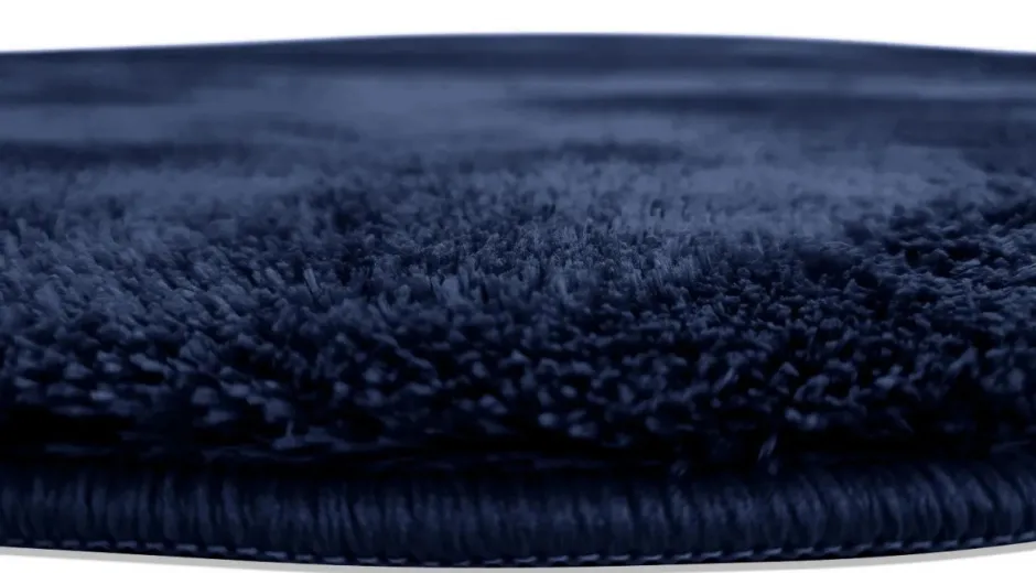 Mattor|Ryamattor|Reforma x Trendcarpet Rund matta 'Aranga Super Soft' - Mörkblå