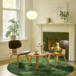 Mattor|Ryamattor|Reforma x Trendcarpet Rund matta 'Aranga Super Soft' - Oliv