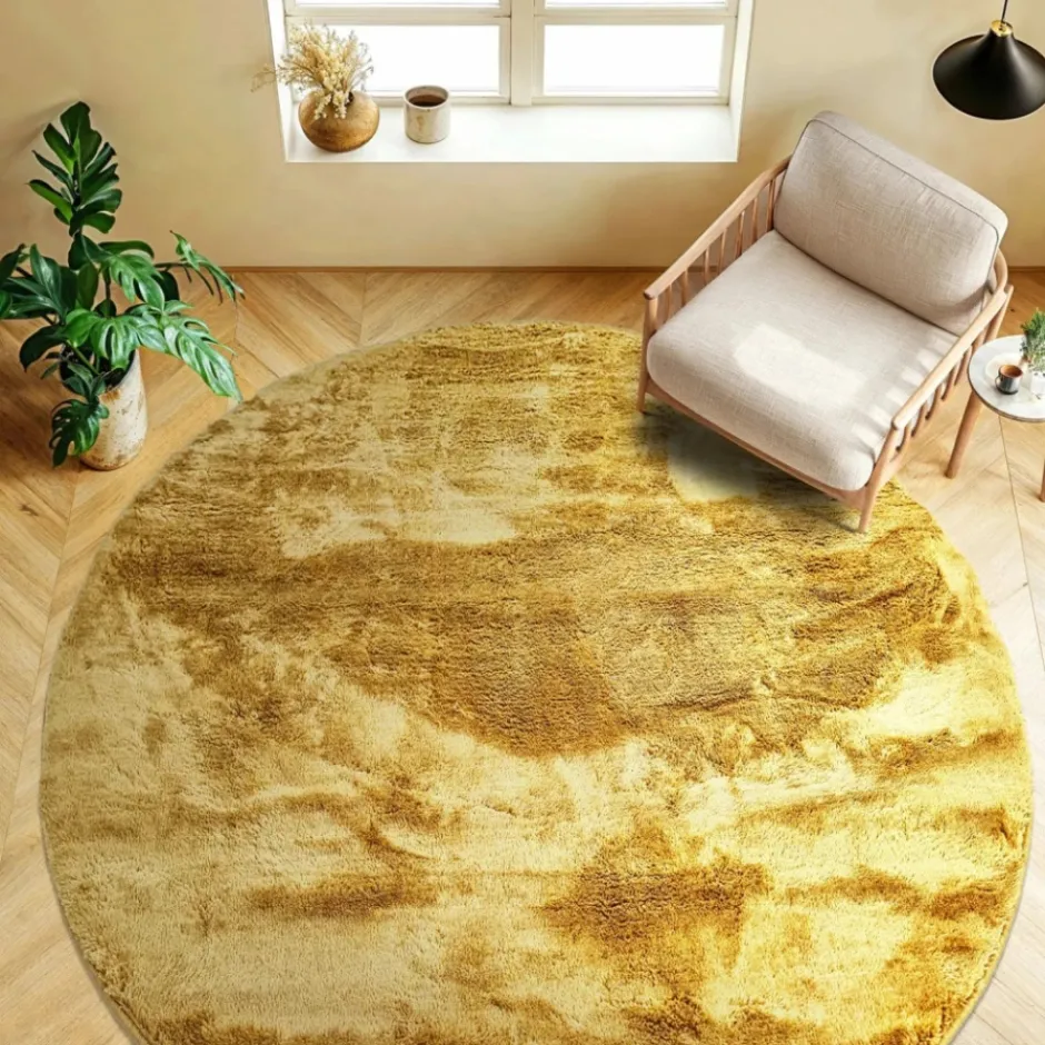 Mattor|Ryamattor|Reforma x Trendcarpet Rund matta 'Aranga Super Soft' - Orange