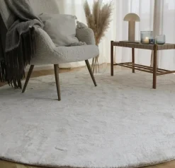 Mattor|Ryamattor|Reforma x Trendcarpet Rund matta 'Aranga Super Soft' - Vit