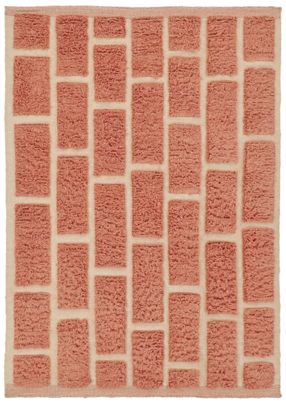 Ryamattor|Vardagsrum|Reforma x Trendcarpet Ryamatta 'Leknes Handvävd Ull' - Terrakotta