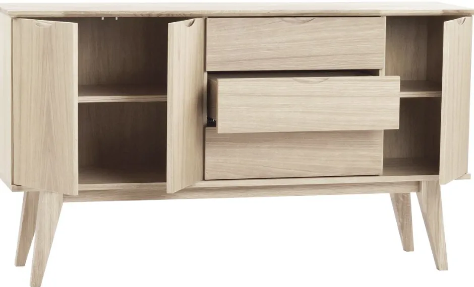 Hall|Sideboards|Rowico Home Sideboard 'Filippa' 150x85cm - Ek/Vitpigmenterad