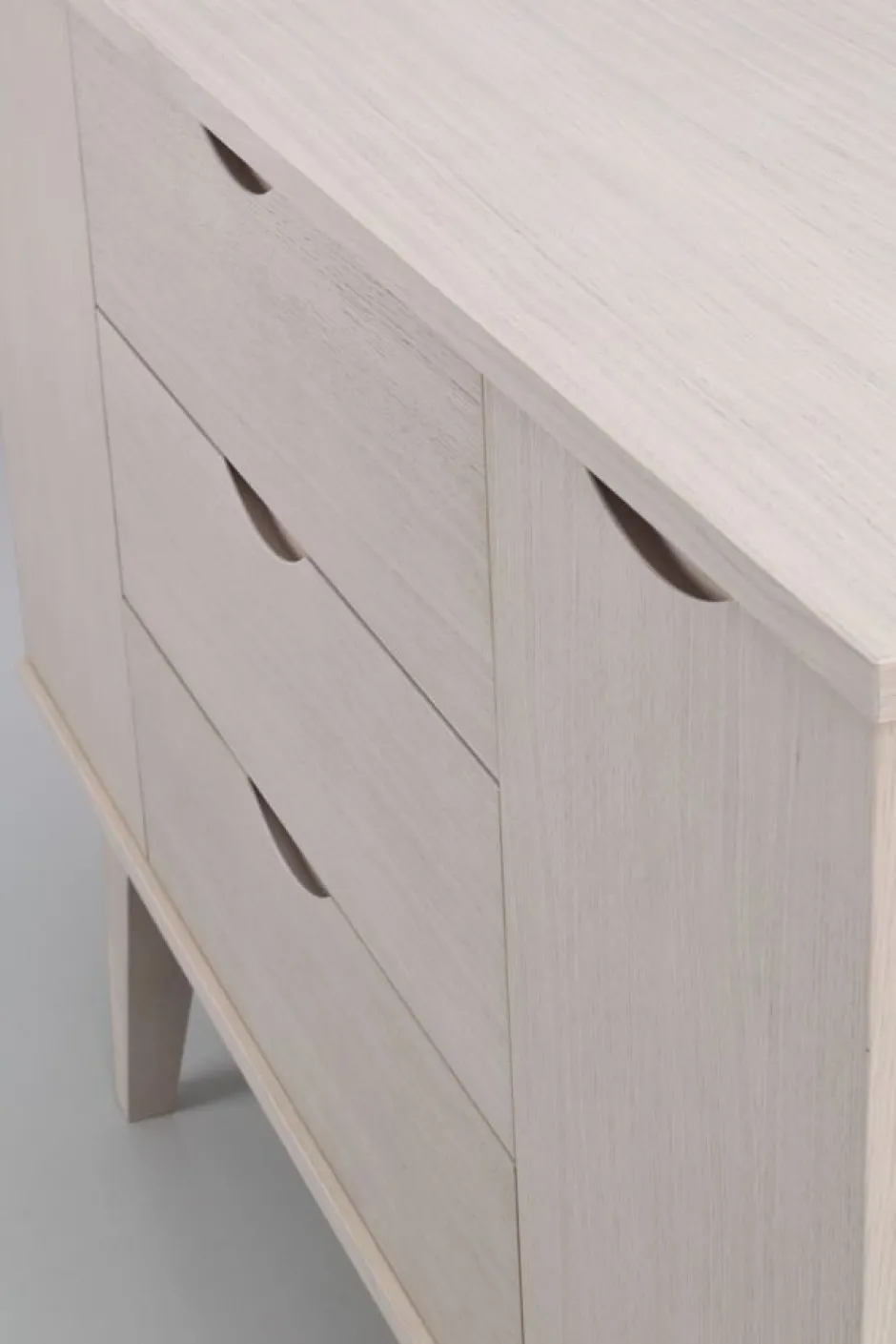 Hall|Sideboards|Rowico Home Sideboard 'Filippa' 122x85cm - Ek/Vitpigmenterad