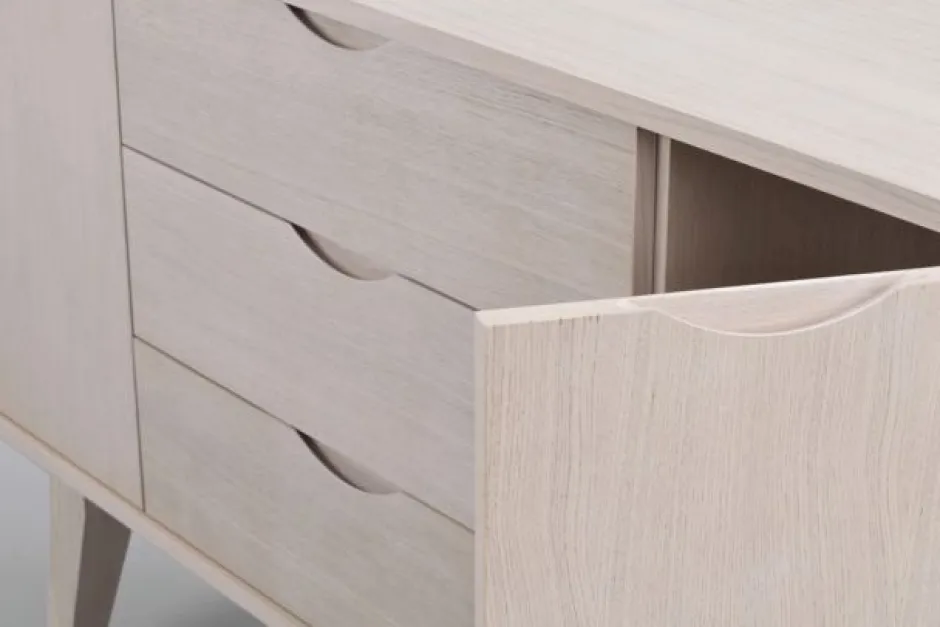 Hall|Sideboards|Rowico Home Sideboard 'Filippa' 122x85cm - Ek/Vitpigmenterad