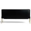 Hyllor & Förvaring|Tv-Bänkar|Reforma Sideboard 'Frölunda' - Svart/Mässing