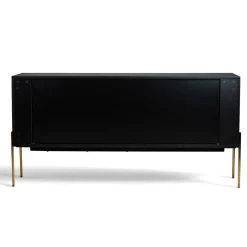 Hyllor & Förvaring|Tv-Bänkar|Reforma Sideboard 'Frölunda' - Svart/Mässing