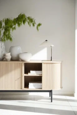 Hall|Sideboards|Rowico Home Sideboard 'Haddington' - Vitpigmenterad/Svart