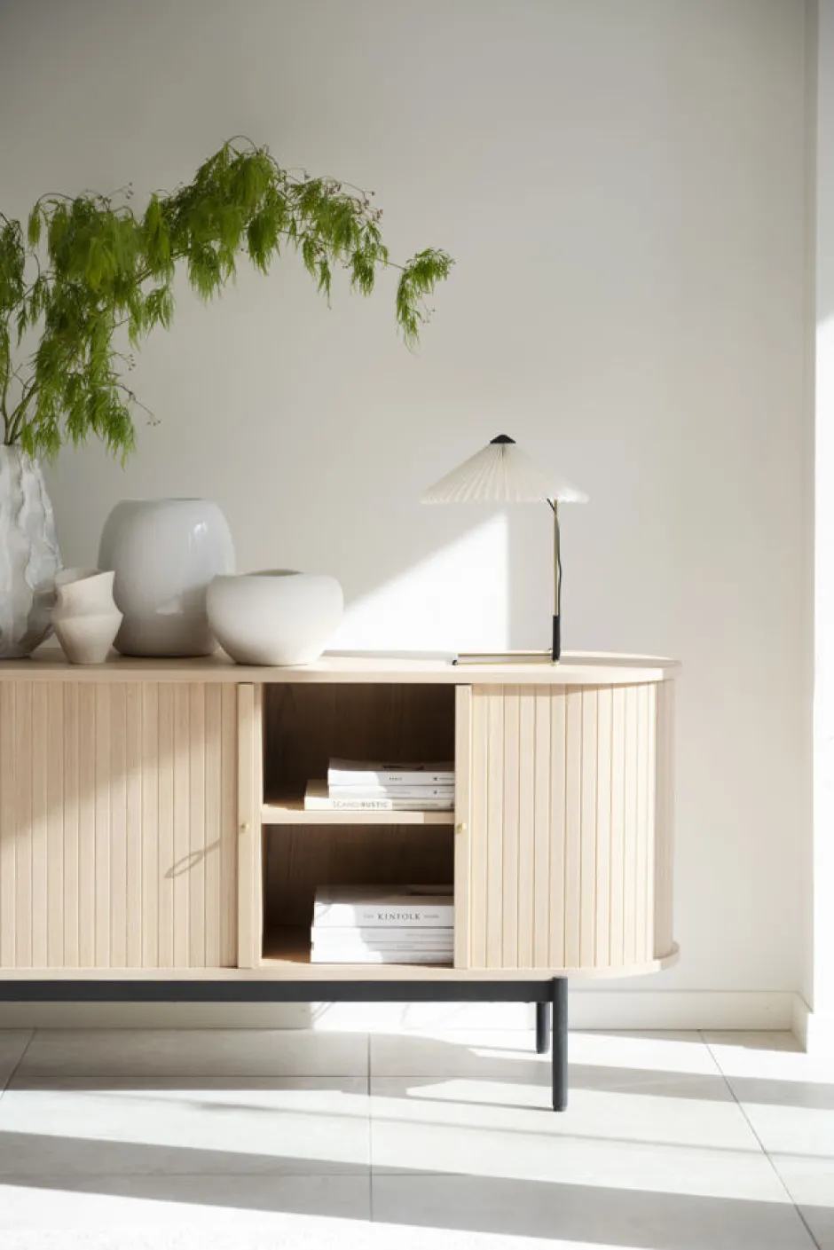Hall|Sideboards|Rowico Home Sideboard 'Haddington' - Vitpigmenterad/Svart