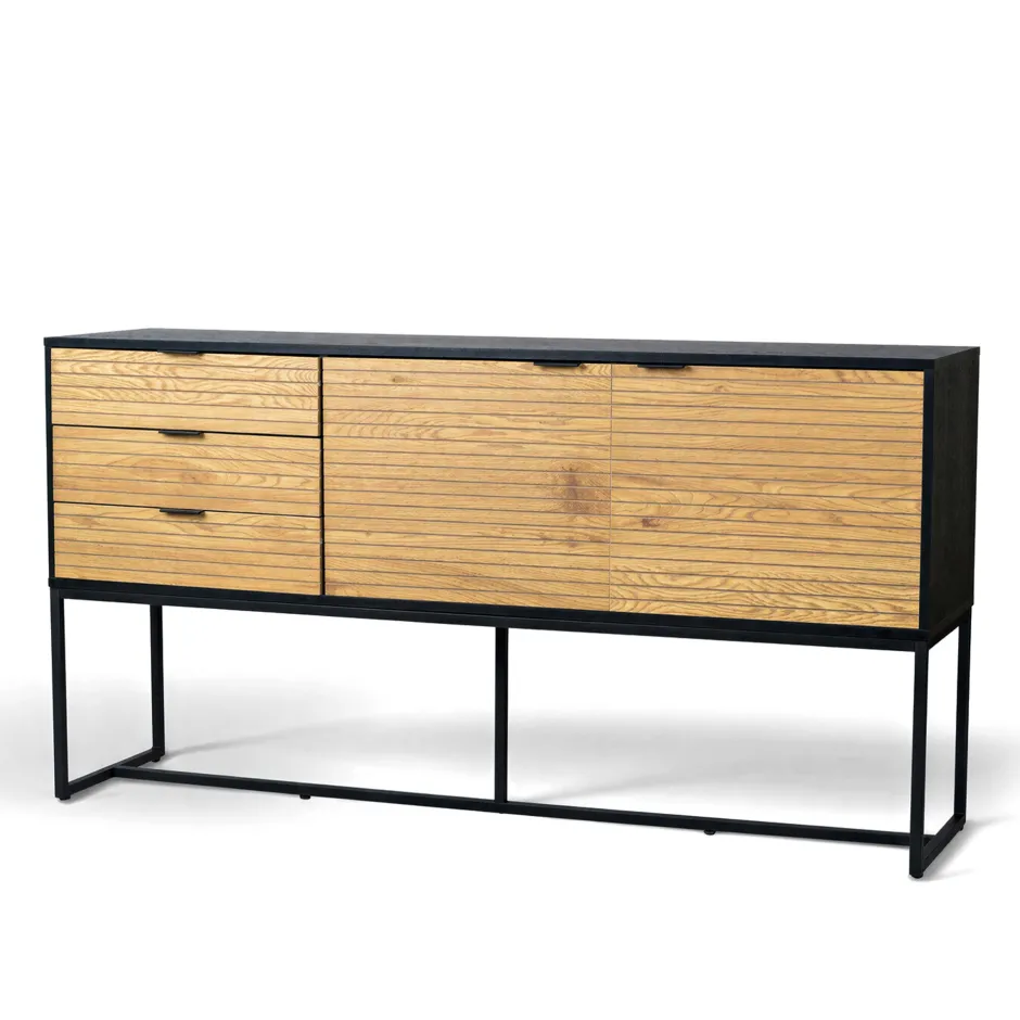Hyllor & Förvaring|Hall|Reforma Sideboard 'Line' - Ek/Svart