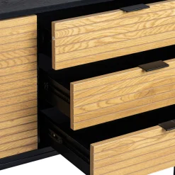 Hyllor & Förvaring|Hall|Reforma Sideboard 'Line' - Ek/Svart