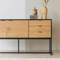 Hyllor & Förvaring|Hall|Reforma Sideboard 'Line' - Ek/Svart