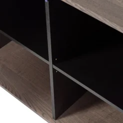 Hall|Sideboards|WOOOD Sideboard ‘New Gravure’ 200 cm - Mörkbrun/Svart