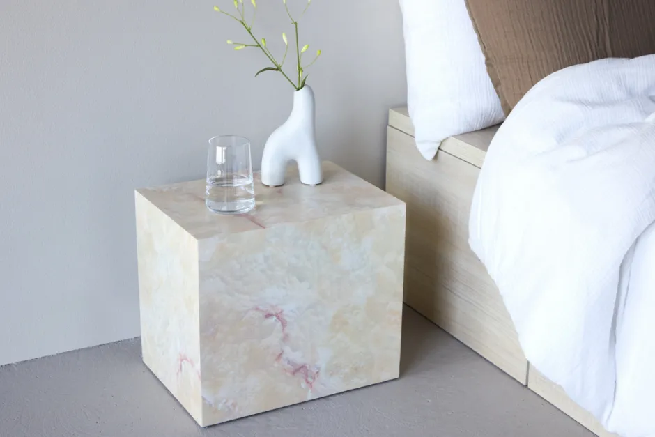 Sovrum|Sidobord|Reforma Sidobord 'Eira' 35x25cm - Beige