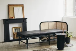 Sovrum|Sidobord|Nordal Sidobord 'Erie' Runt 40cm - Svart Marmor