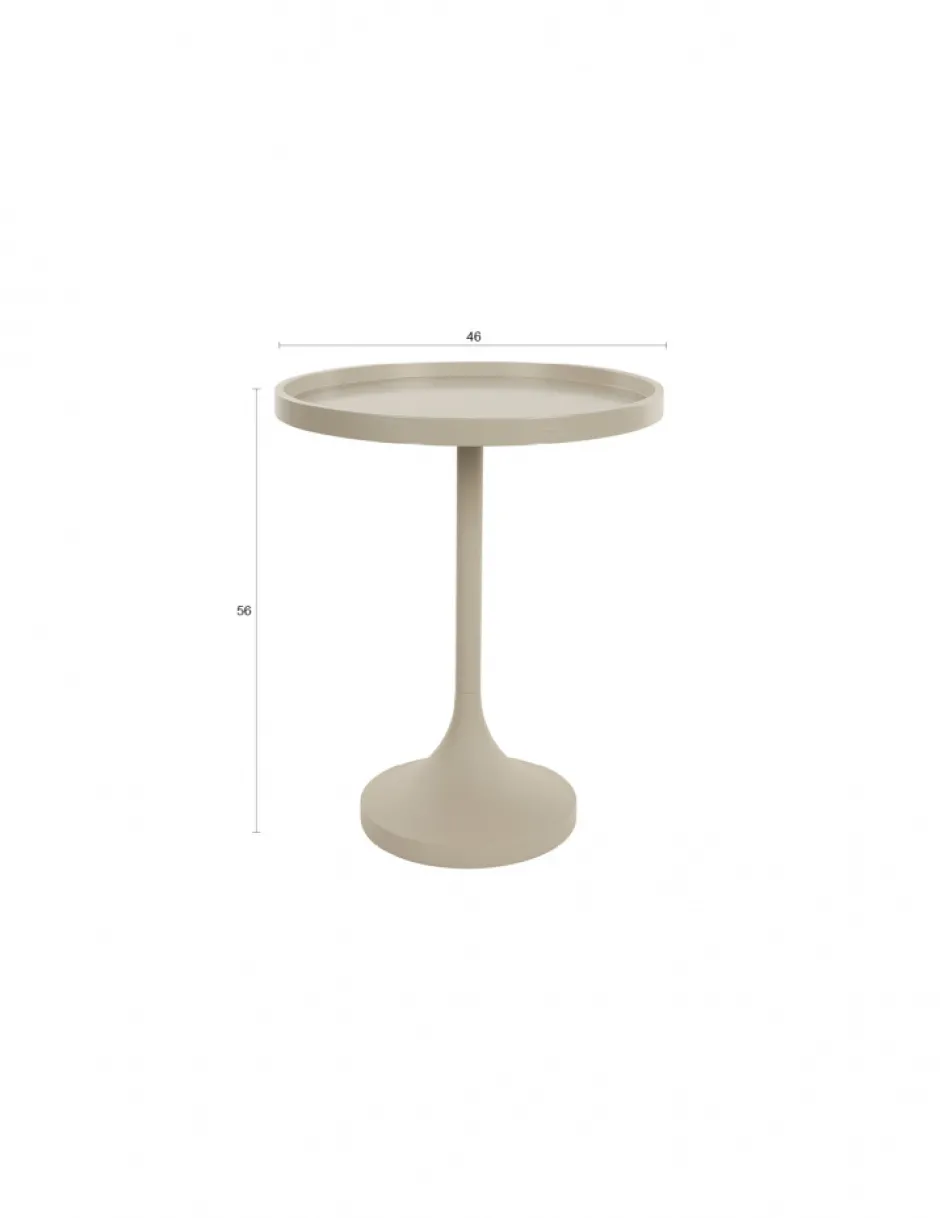 Sovrum|Sidobord|Zuiver Sidobord 'Jason' Ø46 cm - Beige