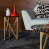 Sovrum|Sidobord|Dutchbone Sidobord 'Naia' 40x40 - Natur