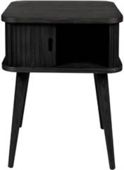 Sovrum|Hall|Zuiver Sidobord/Sängbord 'Barbier' - Svart