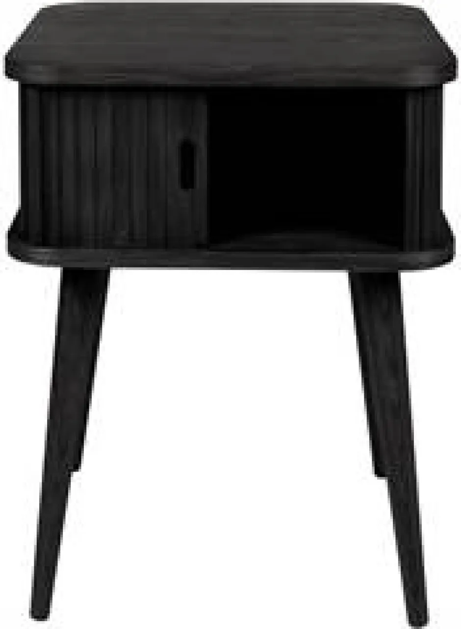 Sovrum|Hall|Zuiver Sidobord/Sängbord 'Barbier' - Svart