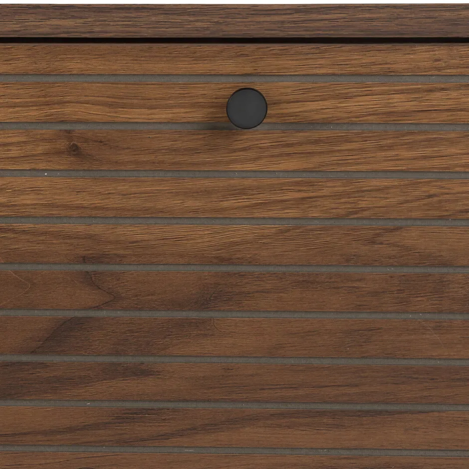 Sovrum|Sidobord|Reforma Sidobord 'Stripes Low' 120x42x50 cm - Brun