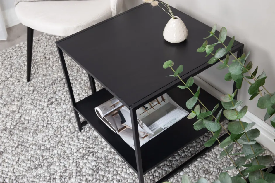 Sovrum|Sidobord|Atelier Nordic Sidobord 'Strömstad' 51x51cm - Svart